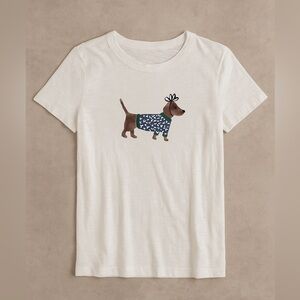 Loft Festive Dog Everyday Crew Tee Medium